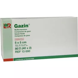 GAZIN Gazlı bez komp. 5x5 cm steril 12 katlı, 40X2 adet