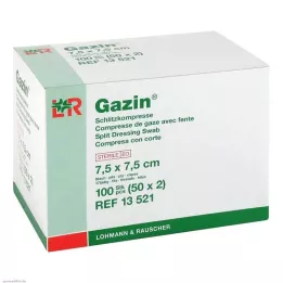 GAZIN Slit kompresler 7,5x7,5 cm steril 8 katlı, 50X2 adet
