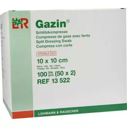 GAZIN Yarık kompresler 10x10 cm steril 8 katlı, 50X2 adet