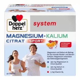 DOPPELHERZ Magnezyum+Potasyum Sitrat sistem granülleri, 40 adet