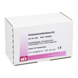 SCHWANGERSCHAFTS-FRÜHTEST hCG test şeritleri idrar, 20 adet