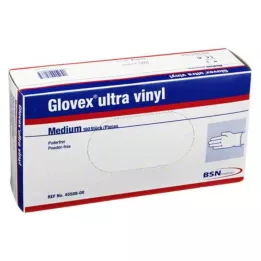 GLOVEX Ultra Vinil Eldiven orta boy, 100 adet
