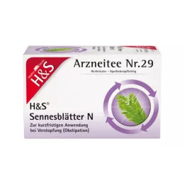 H&amp;S Senna yaprakları N filtre torbaları, 20X1,0 g