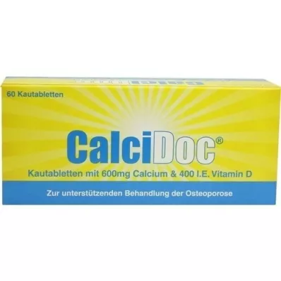 CALCIDOC Çiğnenebilir tabletler, 60 adet