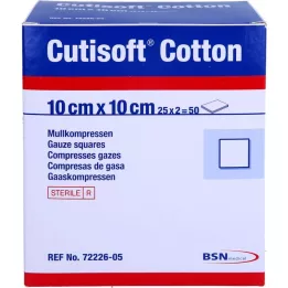 CUTISOFT Pamuklu 10x10 cm steril, 25X2 adet