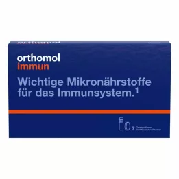 ORTHOMOL Bağışıklık içme şişesi/tablet kombinasyon paketi.