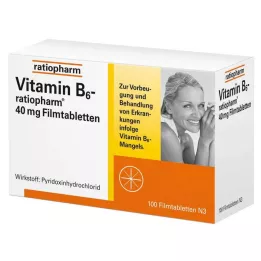 VITAMIN B6-RATIOPHARM 40 mg film kaplı tablet, 100 adet