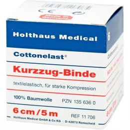 KURZZUGBINDE Cottonelast 6 cmx5 m, 10 adet