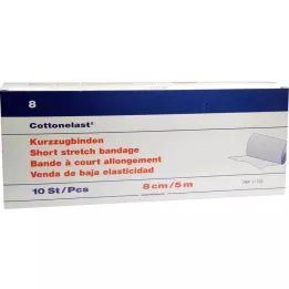 KURZZUGBINDE Cottonelast 8 cmx5 m, 10 adet