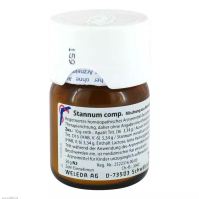 STANNUM COMP.Toz haline getirme, 50 g