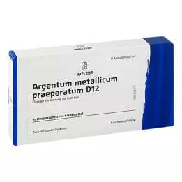 ARGENTUM METALLICUM praeparatum D 12 ampul, 8 adet