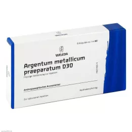 ARGENTUM METALLICUM praeparatum D 30 ampul, 8 adet