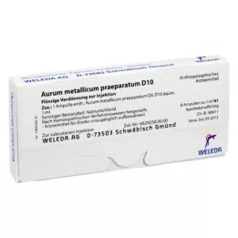 AURUM METALLICUM PRAEPARATUM D 10 ampul, 8 adet