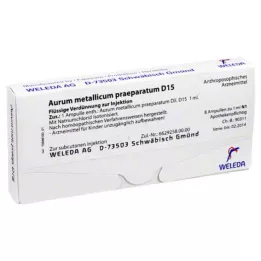 AURUM METALLICUM PRAEPARATUM D 15 ampul, 8 adet