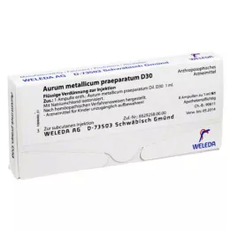 AURUM METALLICUM PRAEPARATUM D 30 ampul, 8 adet