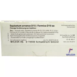 EQUISETUM ARVENSE D 15/Formica D 10 aa ampuller, 8X1 ml
