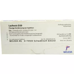 LACHESIS D 20 ampul, 8X1 ml