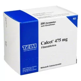 CALCET 475 mg film kaplı tabletler, 200 adet