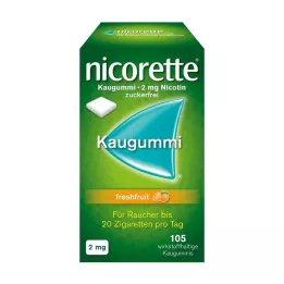 NICORETTE 2 mg taze meyveli sakız, 105 adet