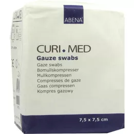 MULLKOMPRESSEN 7,5x7,5 cm steril olmayan 8 katlı, 100 adet