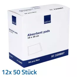 SAUGKOMPRESSEN steril olmayan 10x20 cm 400 g/m, 12X50 adet