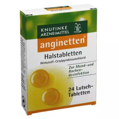 ANGINETTEN Boğaz pastili, 24 adet ANGINETTEN Boğaz pastili, 24 adet