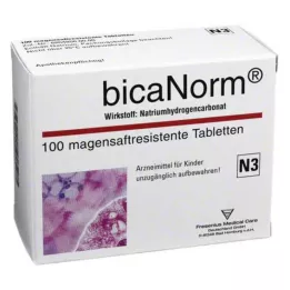 BICANORM mide-dayanıklı tabletler, 100 adet