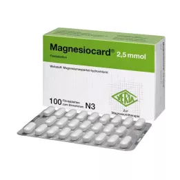 MAGNESIOCARD 2,5 mmol film kaplı tabletler, 100 adet