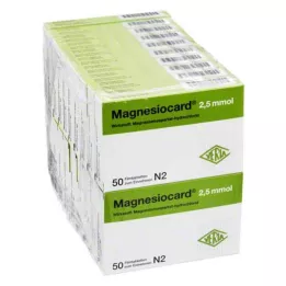 MAGNESIOCARD 2,5 mmol film kaplı tabletler, 20X50 adet