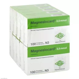 MAGNESIOCARD 2,5 mmol film kaplı tabletler, 10X100 adet