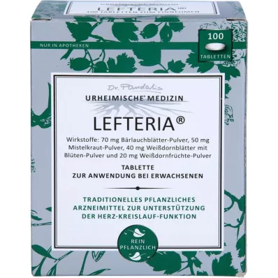 LEFTERIA Tabletler, 100 adet LEFTERIA Tabletler, 100 adet