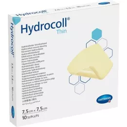 HYDROCOLL ince yara örtüsü 7,5x7,5 cm, 10 adet