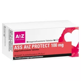 ASS AbZ PROTECT 100 mg mide-dirençli tabletler, 50 adet