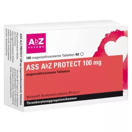 ASS AbZ PROTECT 100 mg mide-dirençli tabletler, 100 adet