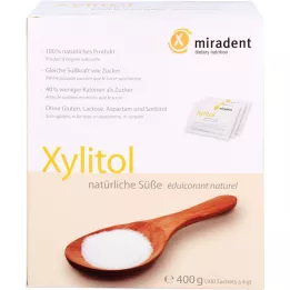 MIRADENT Ksilitol Şeker İkamesi Toz Poşetleri, 100X4 g