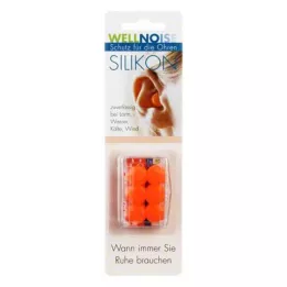 WELLNOISE Kulak tıkacı turuncu blister, 3X2 adet