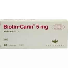 BIOTIN-CARIN 5 mg tablet, 20 adet