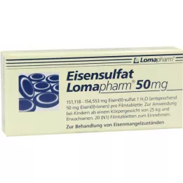 EISENSULFAT Lomapharm 50 mg film kaplı tablet, 20 adet