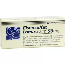 EISENSULFAT Lomapharm 50 mg film kaplı tablet, 50 adet