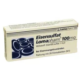 EISENSULFAT Lomapharm 100 mg film kaplı tablet, 20 adet