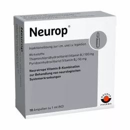 NEUROP Enjeksiyon solüsyonu ampulleri, 10X1 ml
