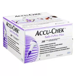 ACCU-CHEK Güvenli T Pro Plus lansetler, 200 adet
