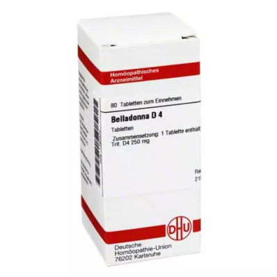 BELLADONNA D 4 tablet, 80 adet BELLADONNA D 4 tablet, 80 adet