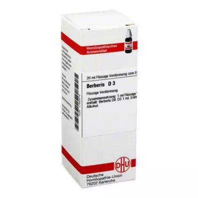 BERBERIS D 3 Seyreltme, 20 ml BERBERIS D 3 Seyreltme, 20 ml