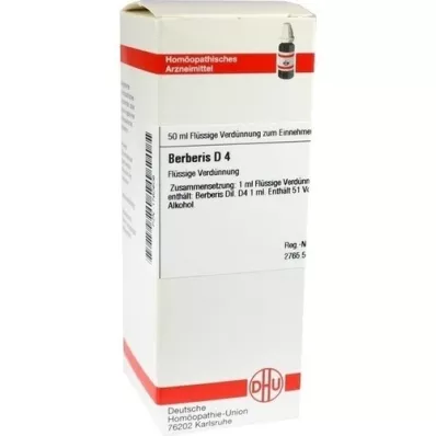 BERBERIS D 4 seyreltme, 50 ml BERBERIS D 4 seyreltme, 50 ml