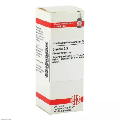 BRYONIA D 2 Seyreltme, 20 ml BRYONIA D 2 Seyreltme, 20 ml