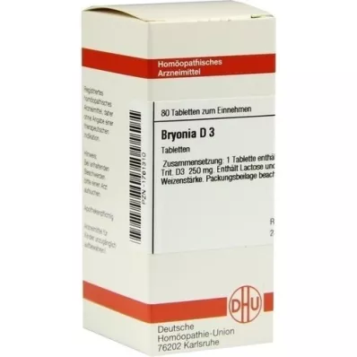 BRYONIA D 3 tablet, 80 adet BRYONIA D 3 tablet, 80 adet