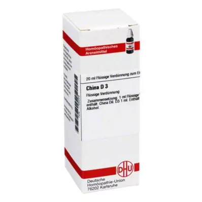 CHINA D 3 Seyreltme, 20 ml