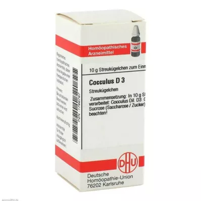 COCCULUS D 3 Globuli, 10 g