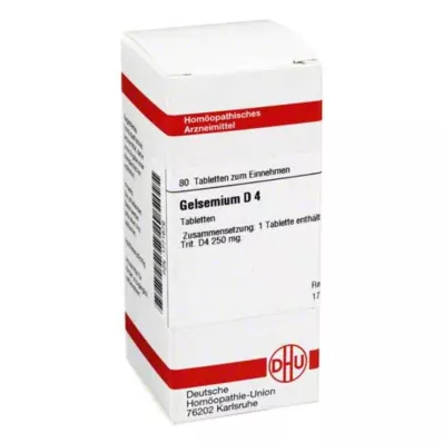 GELSEMIUM D 4 tablet, 80 adet GELSEMIUM D 4 tablet, 80 adet